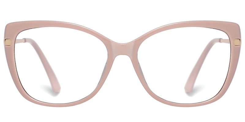 Cat Eye Clip-Ons Frame pink