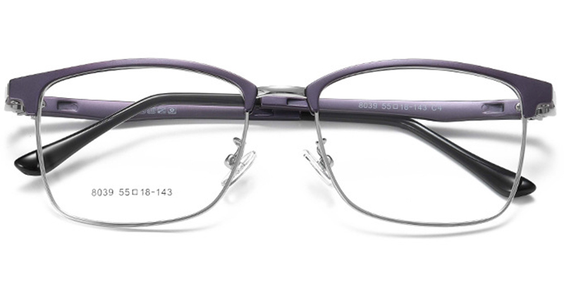 Rectangle Clip-Ons Frame purple