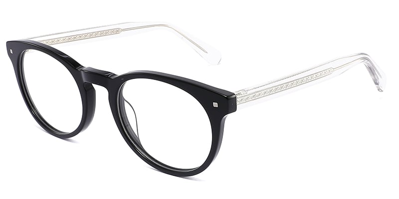 Acetate Oval Frame black