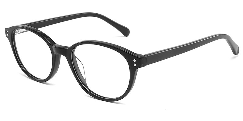 Acetate Oval Frame black