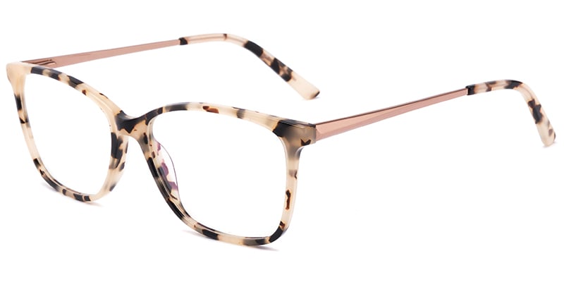 Cat Eye Frame pattern-yellow