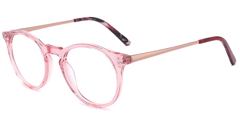 Acetate Oval Frame pink