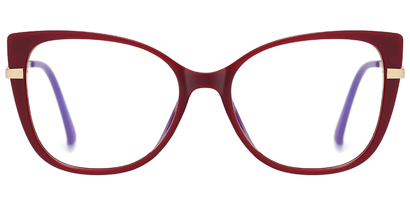 Acetate Oval Frame wine_red