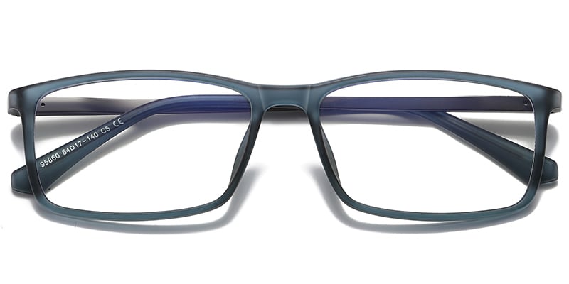 Cat Eye Frame translucent-blue