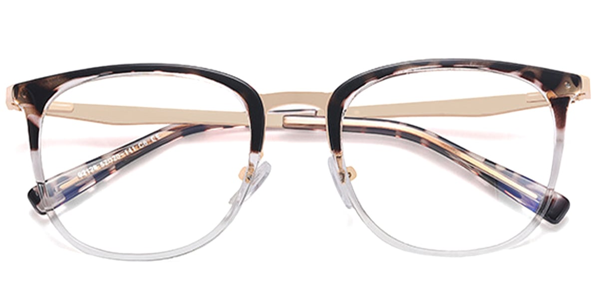 Oval Frame pattern-tortoiseshell