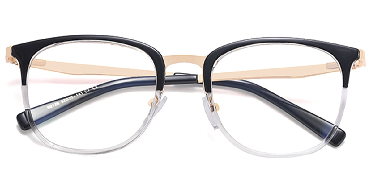 Oval Frame pattern-black