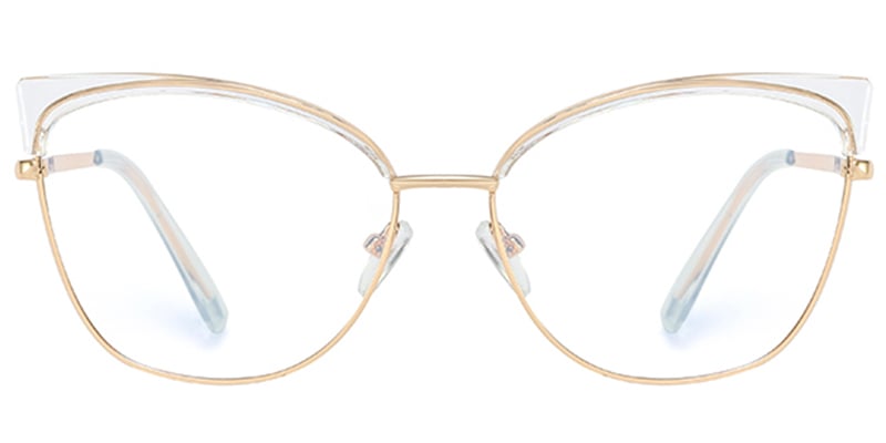 Cat Eye Frame translucent-white