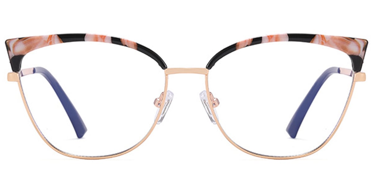 Cat Eye Frame pattern-pink