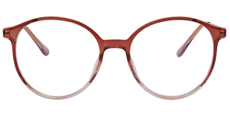 Round Frame translucent-red