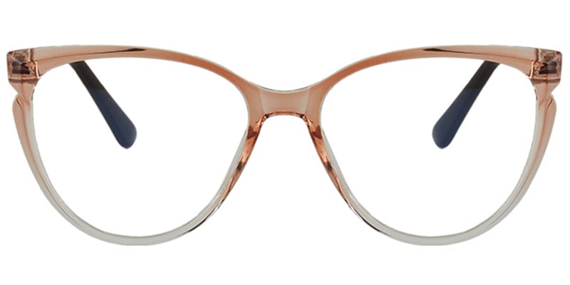 Cat Eye Frame translucent-brown