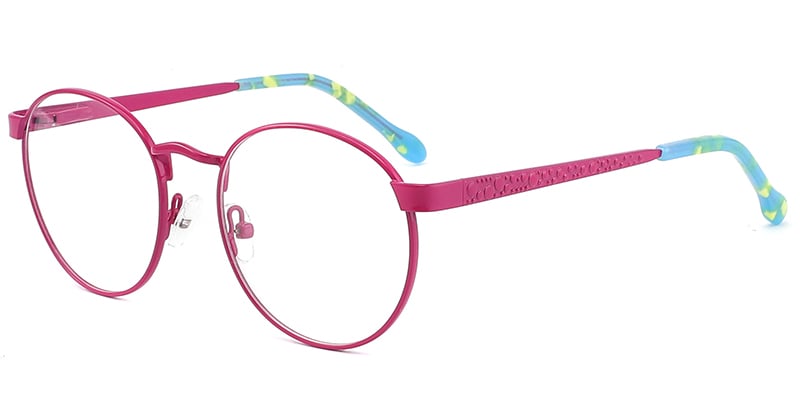 Kids Round Frame purple