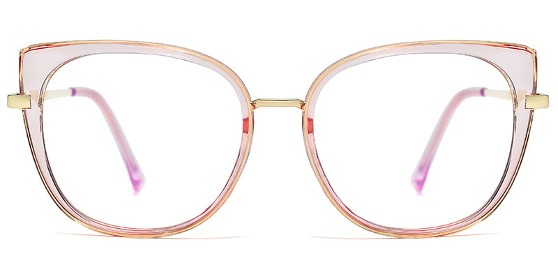 Cat Eye Frame translucent-pink