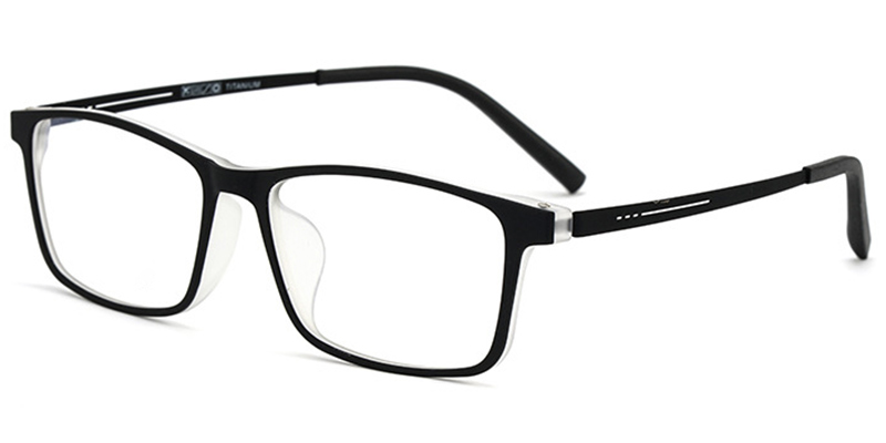 Titanium Rectangle Frame black-white