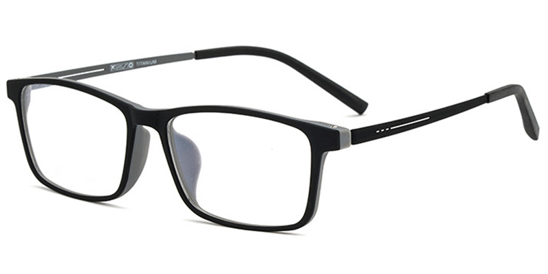 Titanium Rectangle Frame black-grey