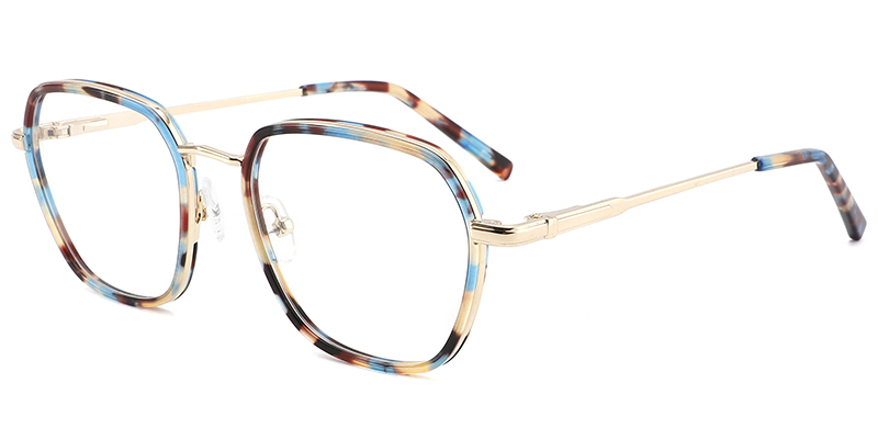 Acetate Square Frame tortoiseshell