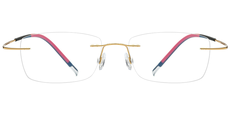 Titanium Rectangle Frame gold