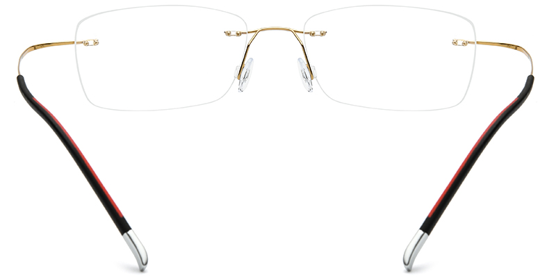 Titanium Rectangle Frame gold