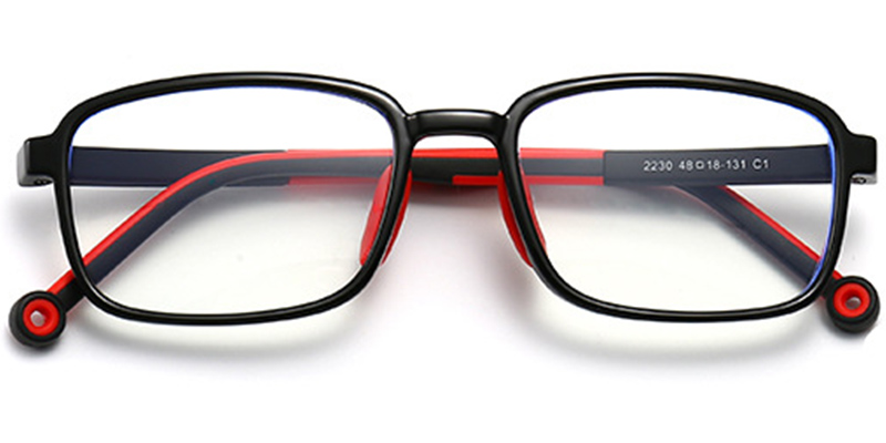 Kids Rectangle Frame black-red