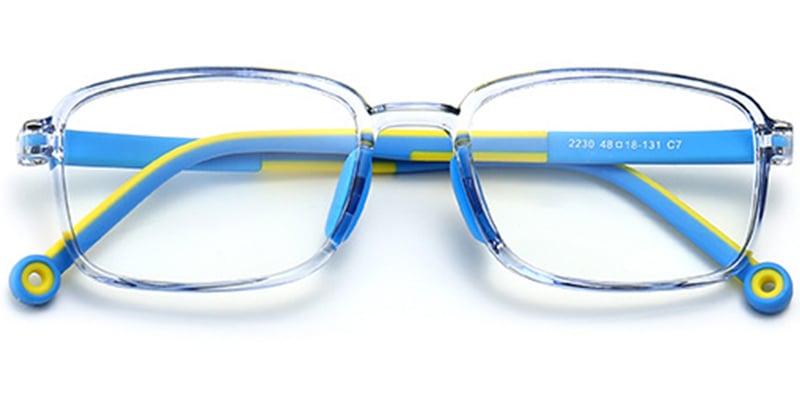 Kids Rectangle Frame translucent-blue