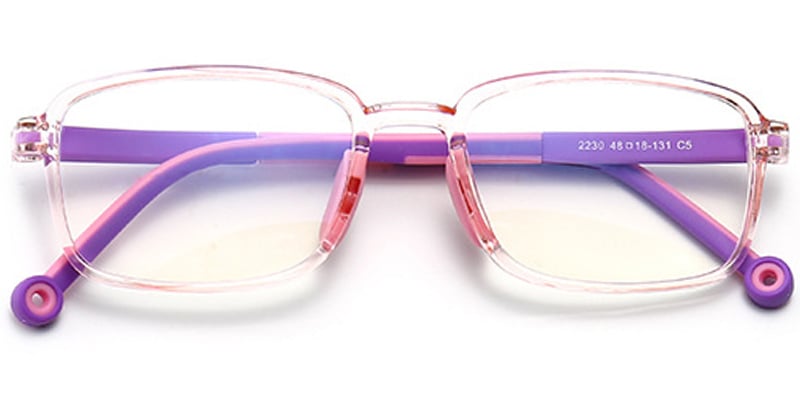 Kids Rectangle Frame translucent-pink