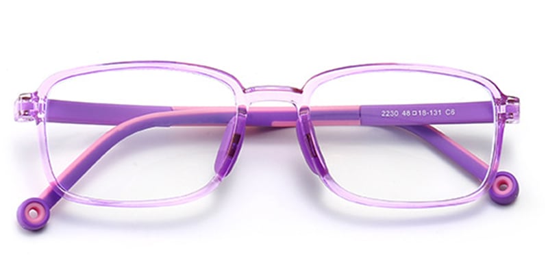 Kids Rectangle Frame translucent-purple