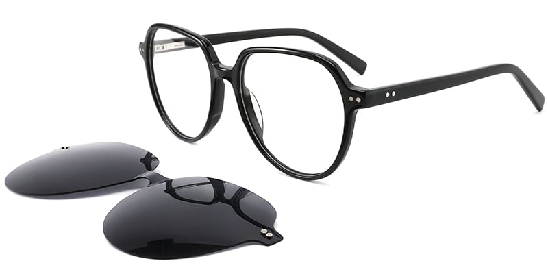 Acetate Oval Frame black