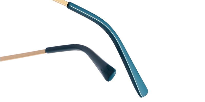 Cat Eye Frame translucent-blue