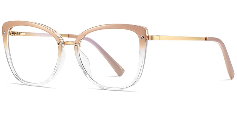 Cat Eye Frame translucent-light_brown