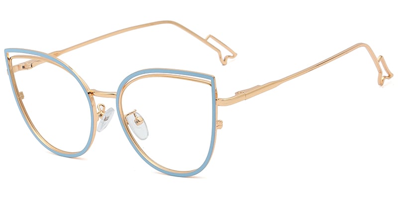 Cat Eye Frame blue