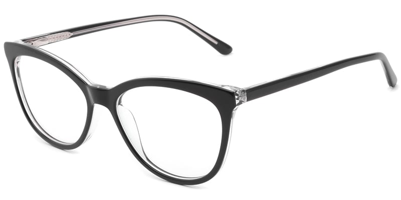 Acetate Cat Eye Frame black