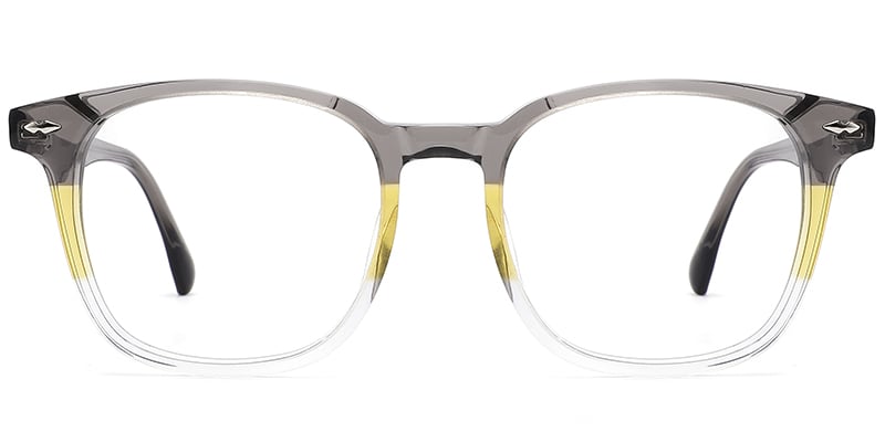 Acetate Square Frame grey