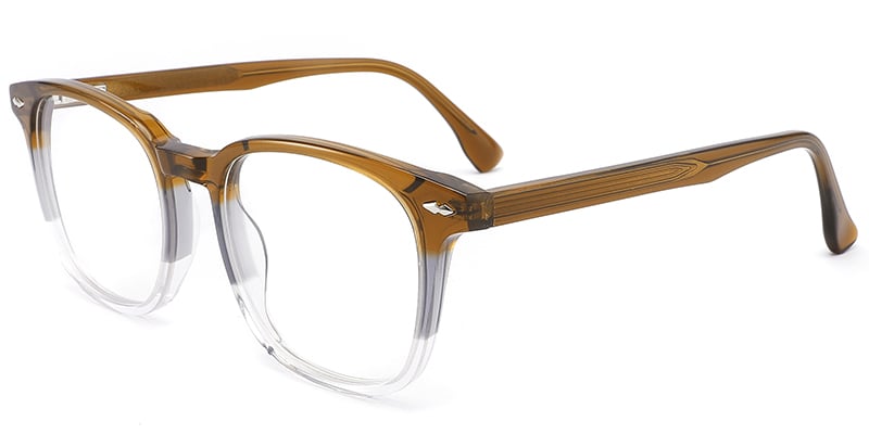 Acetate Square Frame brown