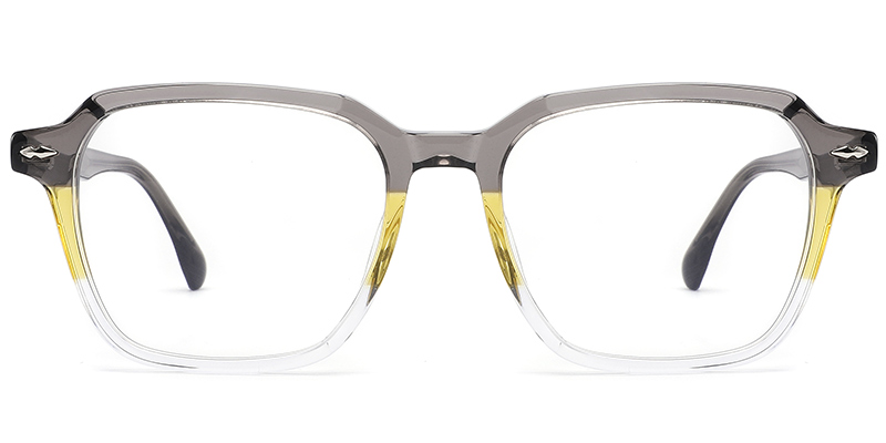 Acetate Square Frame grey