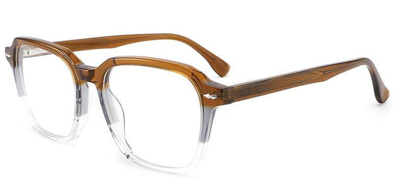 Acetate Square Frame brown