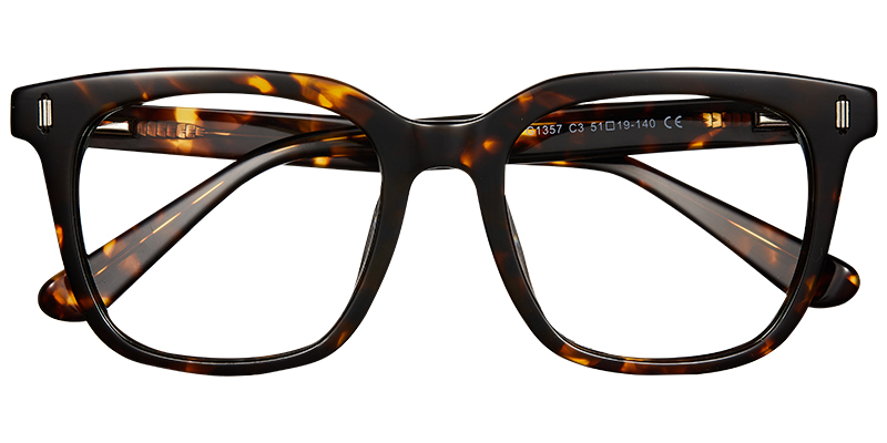 Acetate Square Frame tortoiseshell