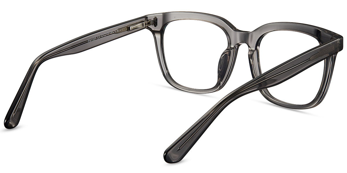 Acetate Square Frame translucent-grey