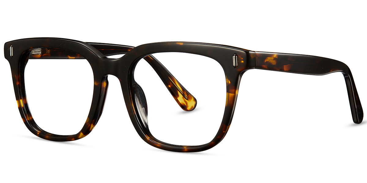 Acetate Square Frame tortoiseshell