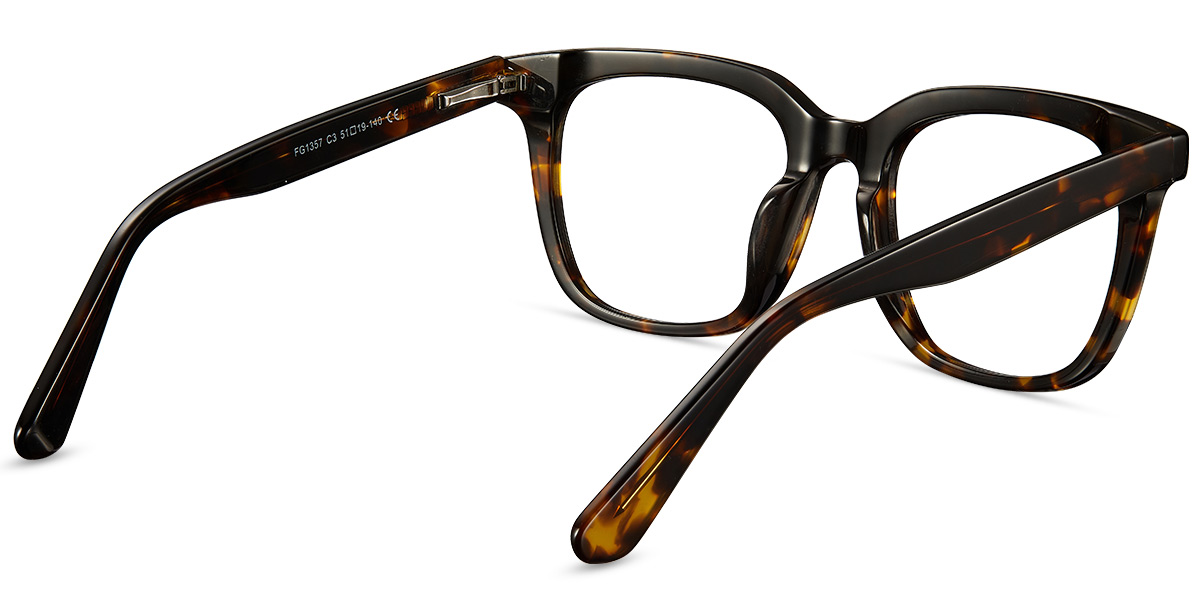 Acetate Square Frame tortoiseshell