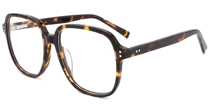 Acetate Square Frame tortoiseshell