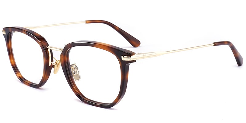 Acetate Square Frame tortoiseshell