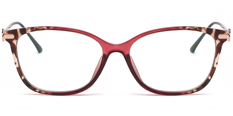 Rectangle Frame pattern-red