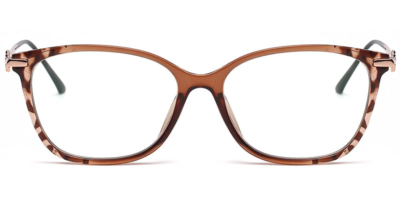 Rectangle Frame pattern-brown