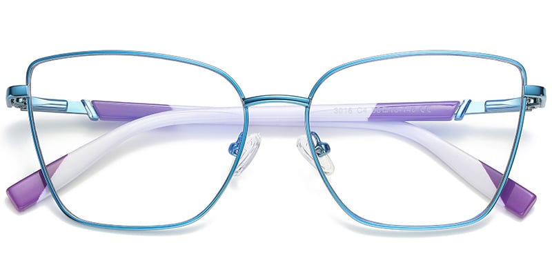 Cat Eye Frame blue