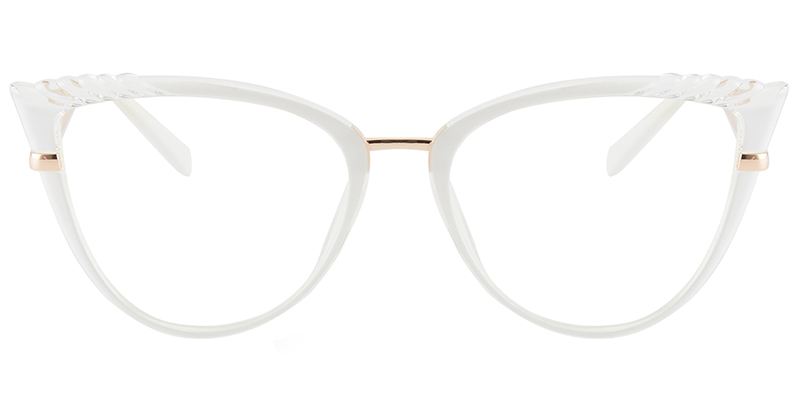 Cat Eye Frame white