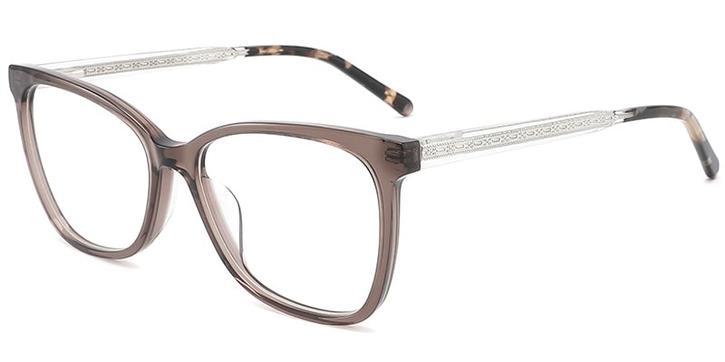 Acetate Cat Eye Frame grey