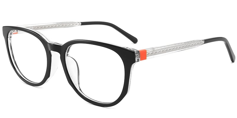 Acetate Oval Frame black