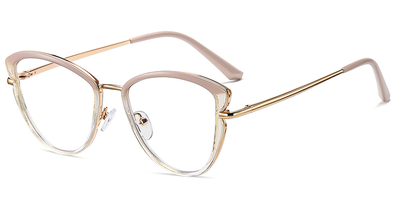 Cat Eye Frame translucent-pink