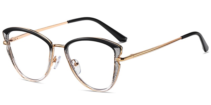 Cat Eye Frame translucent-black