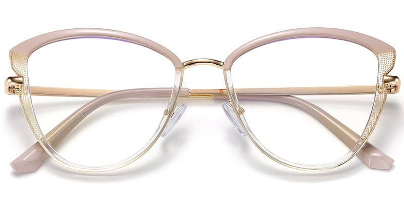 Cat Eye Frame translucent-pink