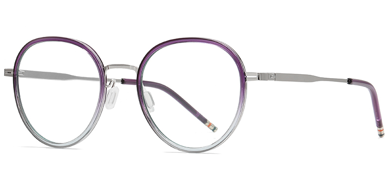 Oval Frame translucent-purple